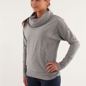 lululemon athletica Rest Day Funnel Neck Gray Sweatshirt
